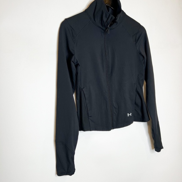 Under Armour Jacket Fitted Running Long Sleeve Black - Picture 2 of 6